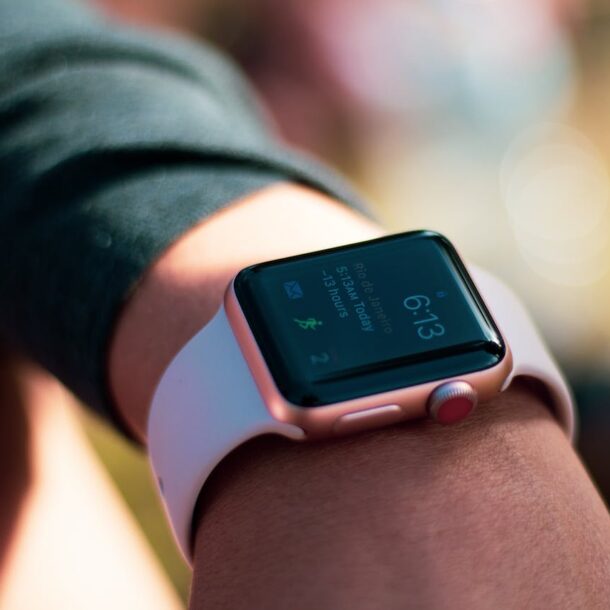 Smartwatch na dłoni